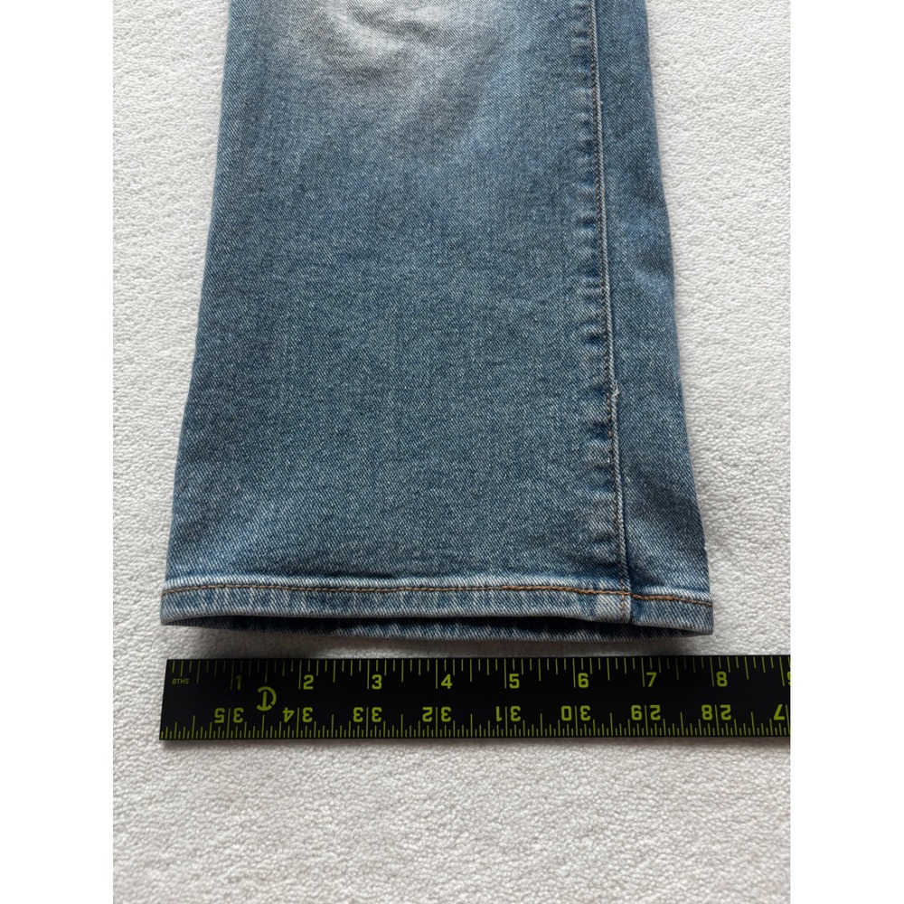 Seven7 Fashion Jean Womens 14 Blue Affirmation High Rise Distressed Straight Leg - Picture 8 of 11